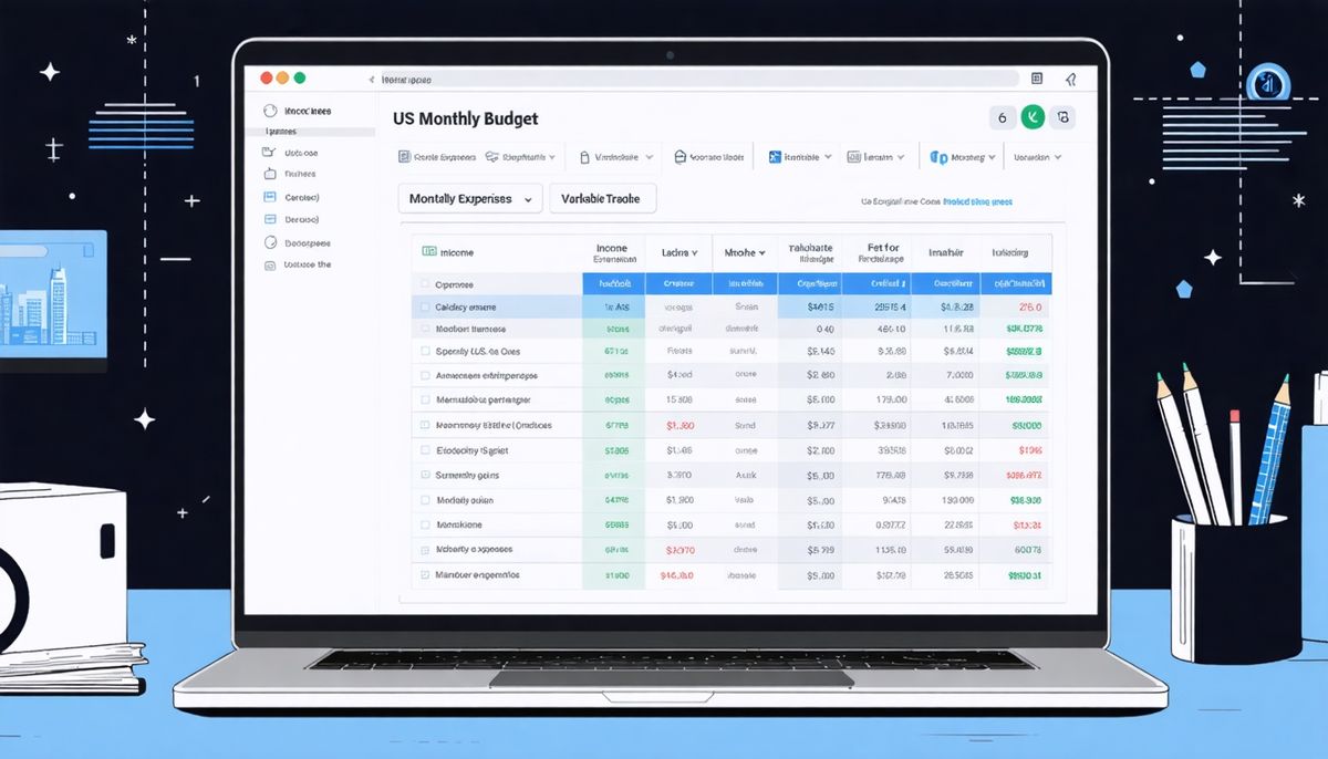 ABD için Aylık Bütçe Şablonu: Excel ve Google Sheets ile Kolay Planlama